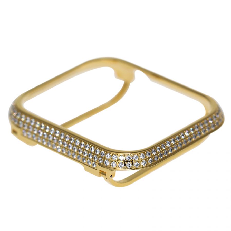 apple watch 4 diamond bezel case 44MM gold white crystals